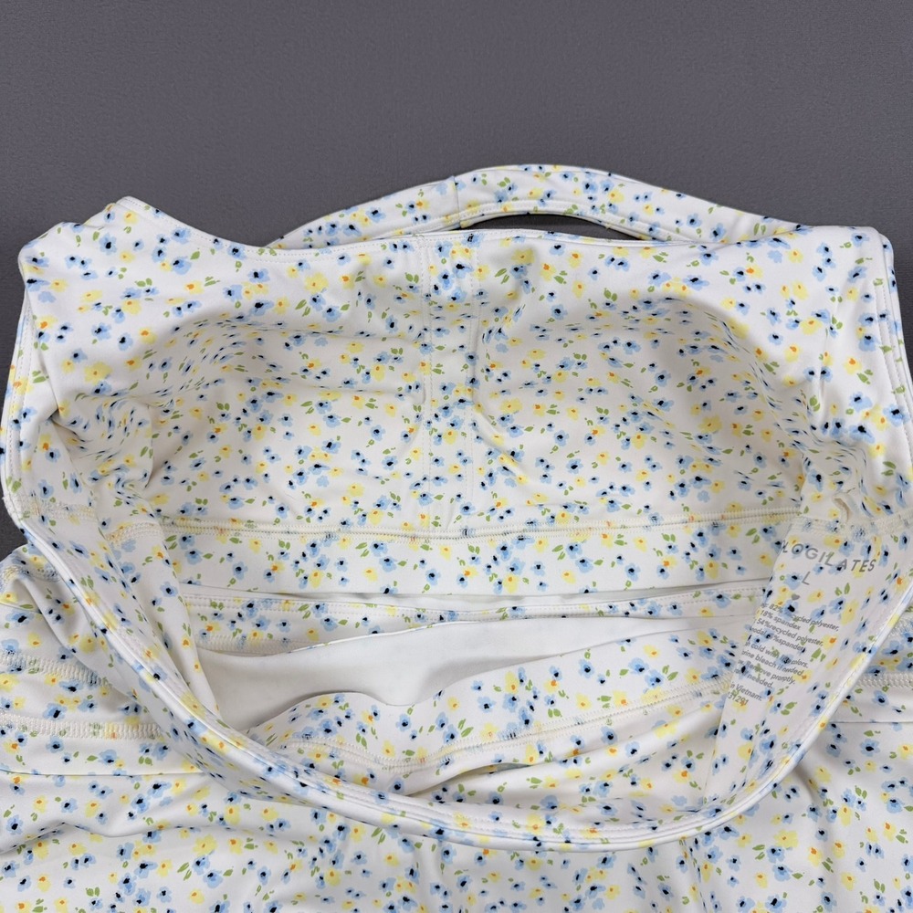 Blogilates Womens L White Floral Recycled Poly Game Set Match Tennis Dress - Picture 9 of 10